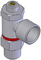 3/8" NPT Right Angle Flow Control ACSP 2023-06